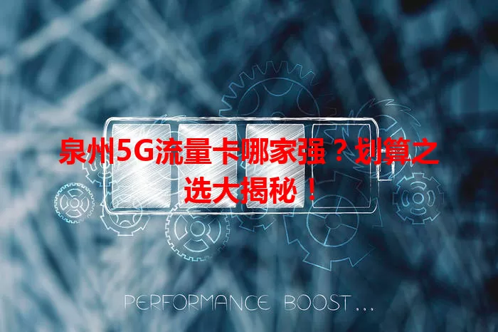 泉州5G流量卡哪家强？划算之选大揭秘！