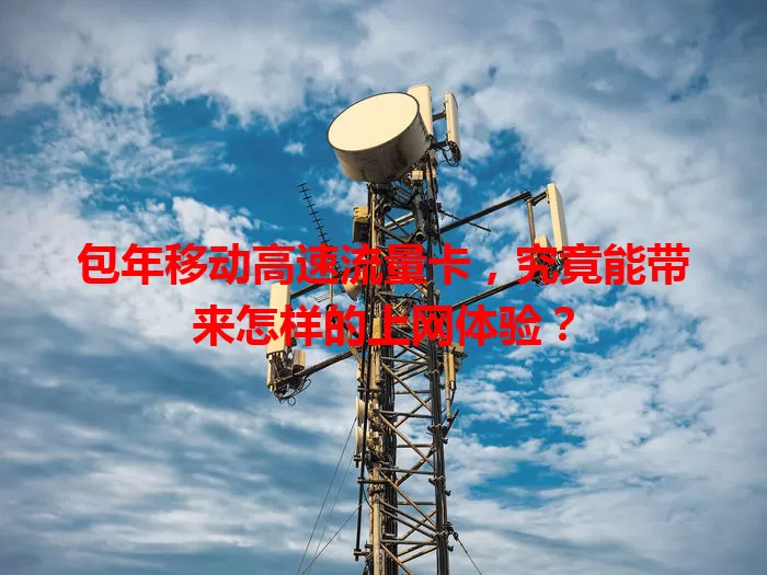 包年移动高速流量卡，究竟能带来怎样的上网体验？