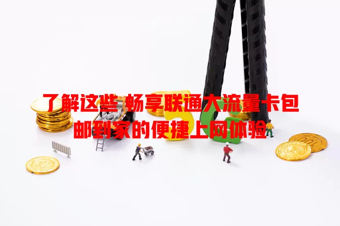 了解这些 畅享联通大流量卡包邮到家的便捷上网体验