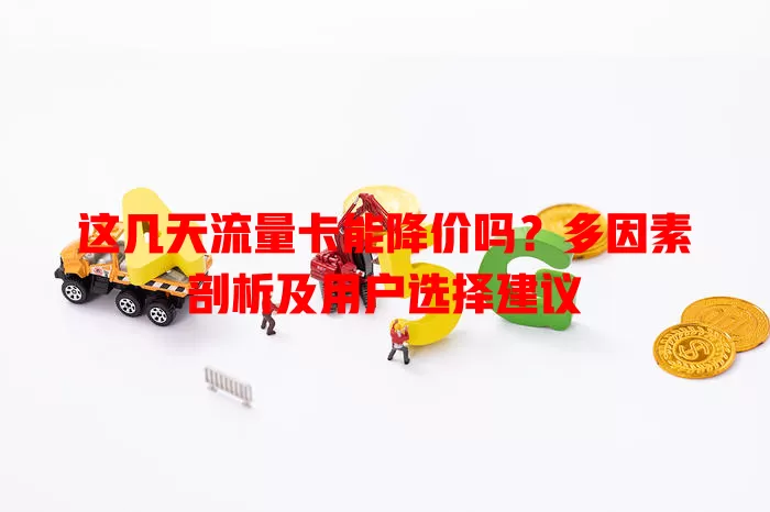 这几天流量卡能降价吗？多因素剖析及用户选择建议