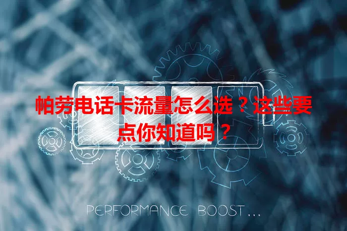 帕劳电话卡流量怎么选？这些要点你知道吗？