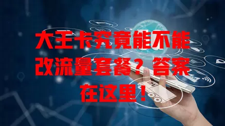 大王卡究竟能不能改流量套餐？答案在这里！