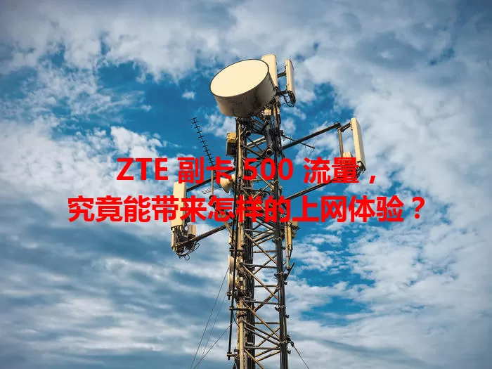 ZTE 副卡 500 流量，究竟能带来怎样的上网体验？