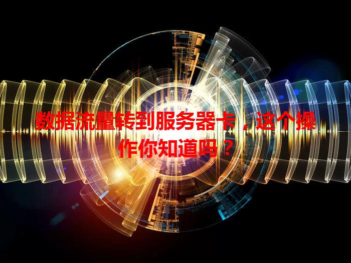 数据流量转到服务器卡，这个操作你知道吗？