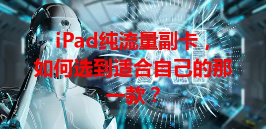 iPad纯流量副卡，如何选到适合自己的那一款？