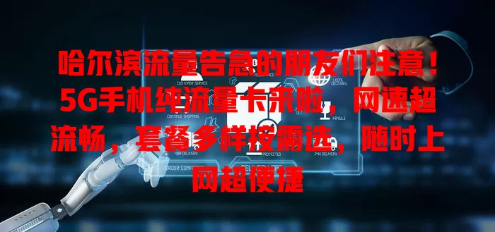 哈尔滨流量告急的朋友们注意！5G手机纯流量卡来啦，网速超流畅，套餐多样按需选，随时上网超便捷