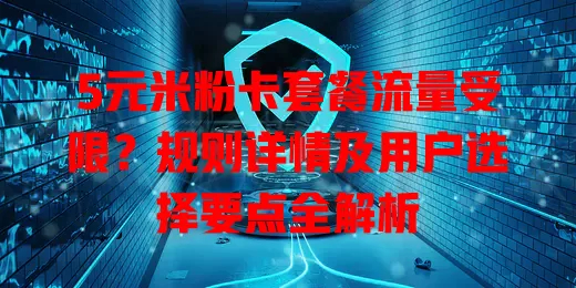 5元米粉卡套餐流量受限？规则详情及用户选择要点全解析