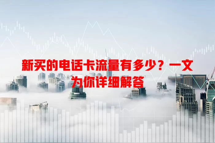 新买的电话卡流量有多少？一文为你详细解答