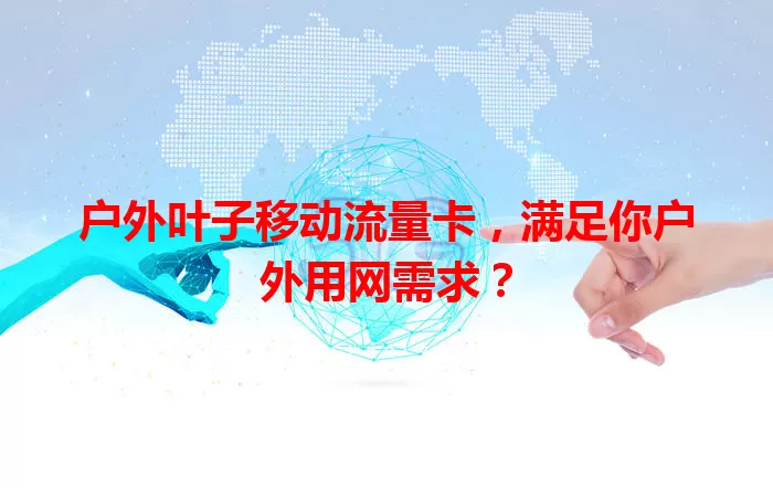 户外叶子移动流量卡，满足你户外用网需求？