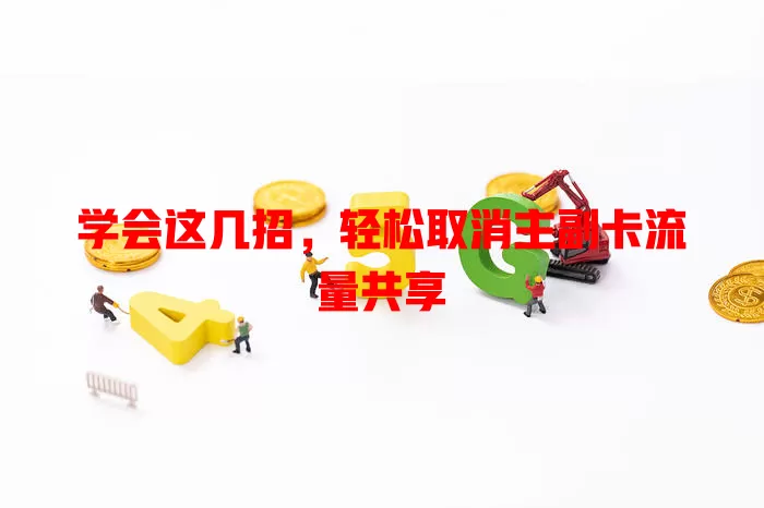 学会这几招，轻松取消主副卡流量共享