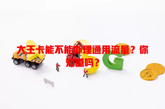 大王卡能不能办理通用流量？你知道吗？