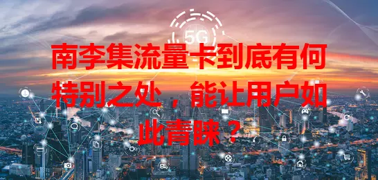 南李集流量卡到底有何特别之处，能让用户如此青睐？