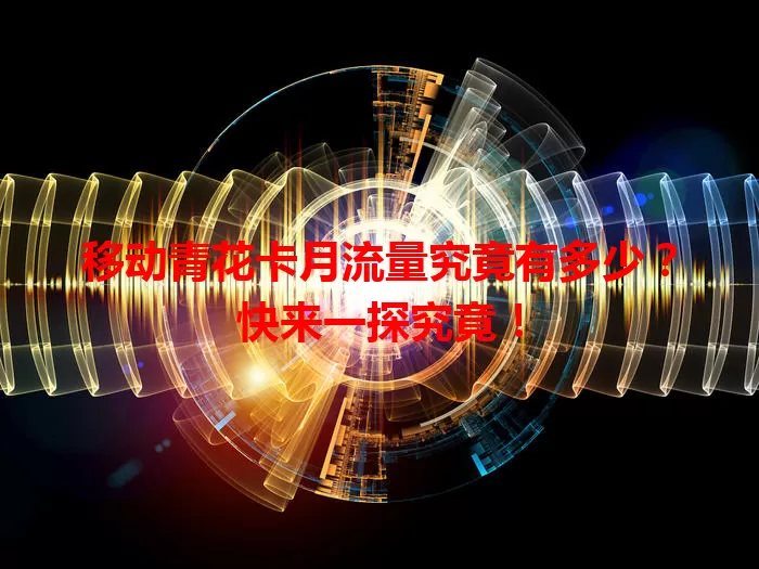 移动青花卡月流量究竟有多少？快来一探究竟！