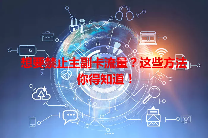 想要禁止主副卡流量？这些方法你得知道！