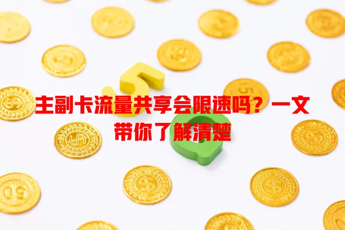 主副卡流量共享会限速吗？一文带你了解清楚