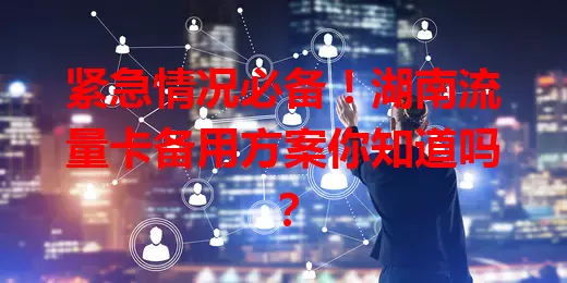 紧急情况必备！湖南流量卡备用方案你知道吗？