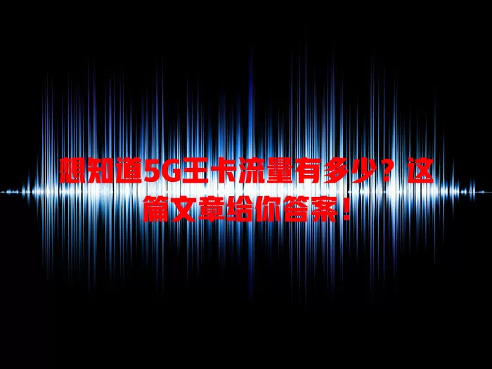想知道5G王卡流量有多少？这篇文章给你答案！