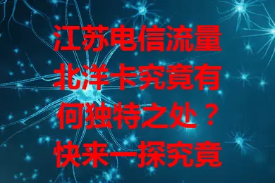 江苏电信流量北洋卡究竟有何独特之处？快来一探究竟！