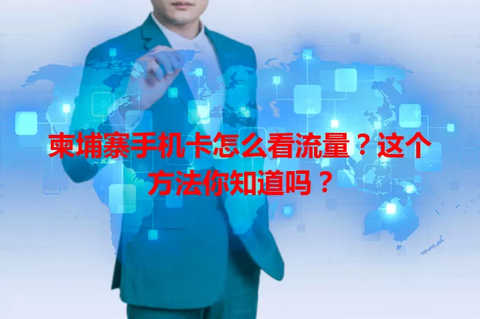 柬埔寨手机卡怎么看流量？这个方法你知道吗？