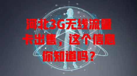 河北3G无线流量卡出售，这个信息你知道吗？