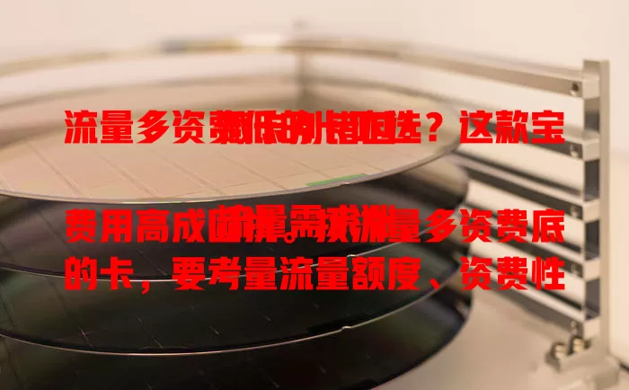 流量多资费低的卡咋选？这款宝藏卡别错过！

流量需求涨，费用高成困扰。找流量多资费底的卡，要考量流量额度、资费性价比及网络稳定性。用心比较，就能挑到适合的，畅享网络无流量费用之忧。