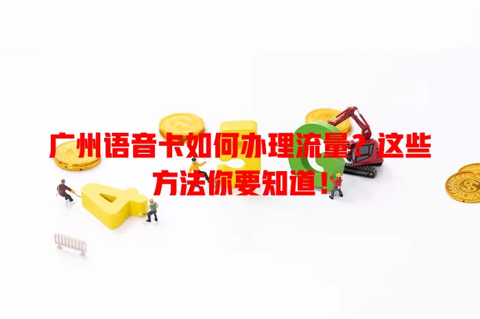 广州语音卡如何办理流量？这些方法你要知道！