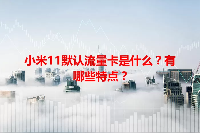 小米11默认流量卡是什么？有哪些特点？