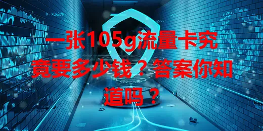 一张105g流量卡究竟要多少钱？答案你知道吗？