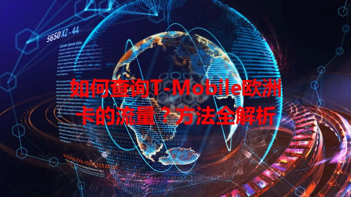 如何查询T-Mobile欧洲卡的流量？方法全解析