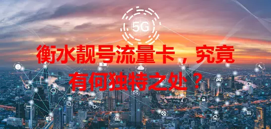 衡水靓号流量卡，究竟有何独特之处？