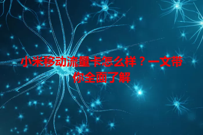 小米移动流量卡怎么样？一文带你全面了解