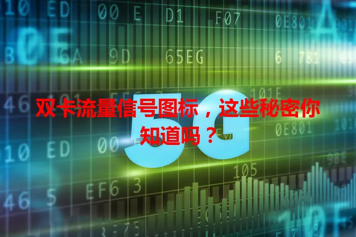 双卡流量信号图标，这些秘密你知道吗？