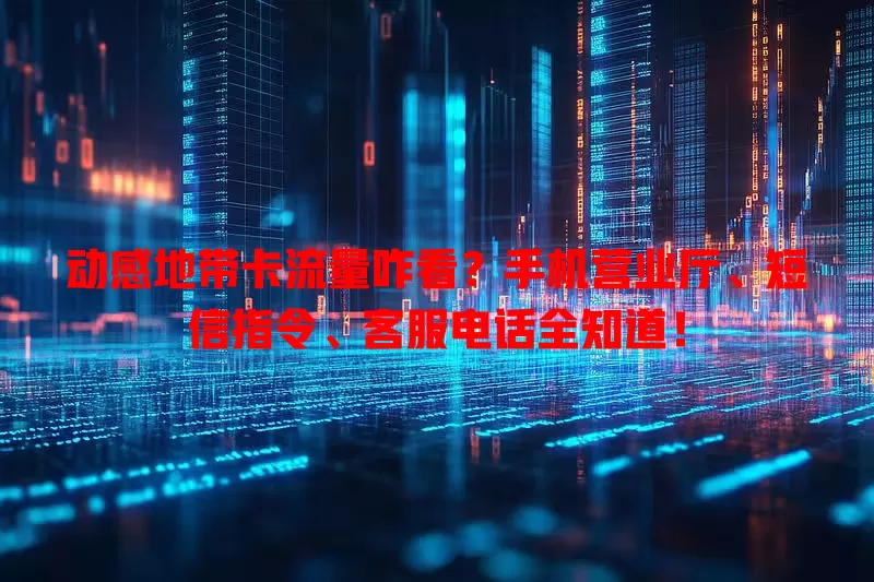 动感地带卡流量咋看？手机营业厅、短信指令、客服电话全知道！