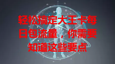 轻松搞定大王卡每日包流量，你需要知道这些要点