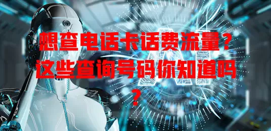 想查电话卡话费流量？这些查询号码你知道吗？
