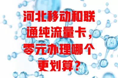 河北移动和联通纯流量卡，零元办理哪个更划算？