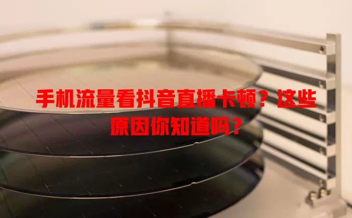 手机流量看抖音直播卡顿？这些原因你知道吗？