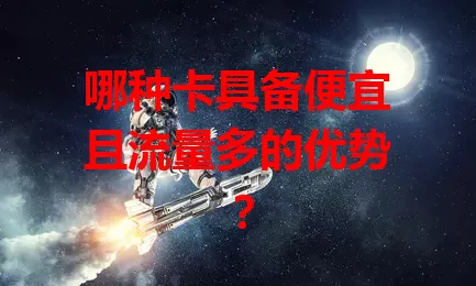 哪种卡具备便宜且流量多的优势？