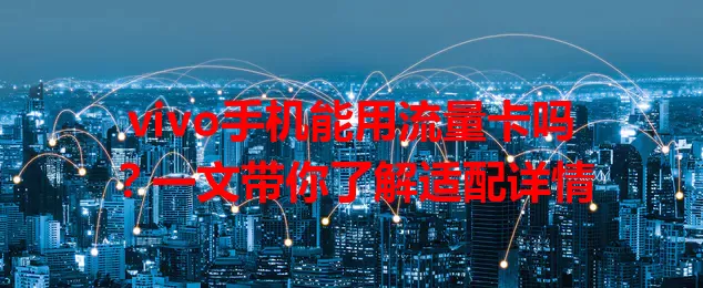 vivo手机能用流量卡吗？一文带你了解适配详情