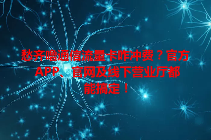 愁齐噜通信流量卡咋冲费？官方 APP、官网及线下营业厅都能搞定！