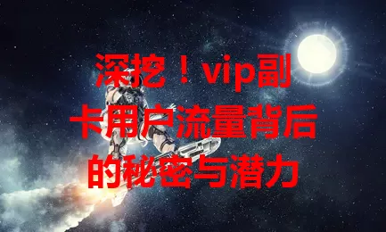 深挖！vip副卡用户流量背后的秘密与潜力