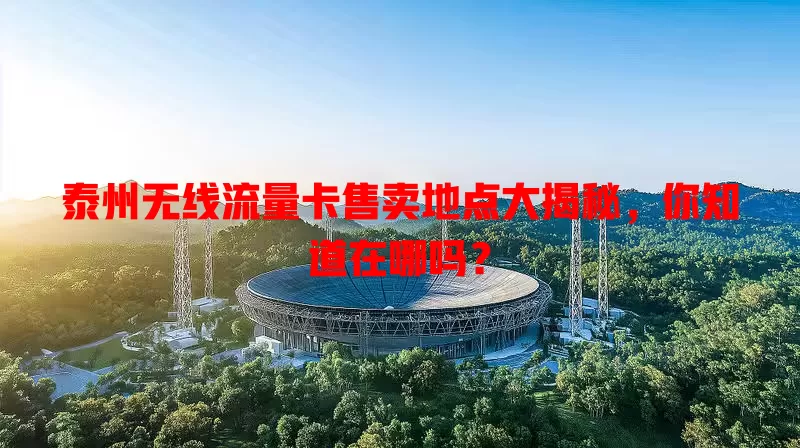 泰州无线流量卡售卖地点大揭秘，你知道在哪吗？
