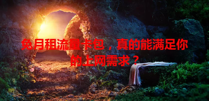 免月租流量卡包，真的能满足你的上网需求？