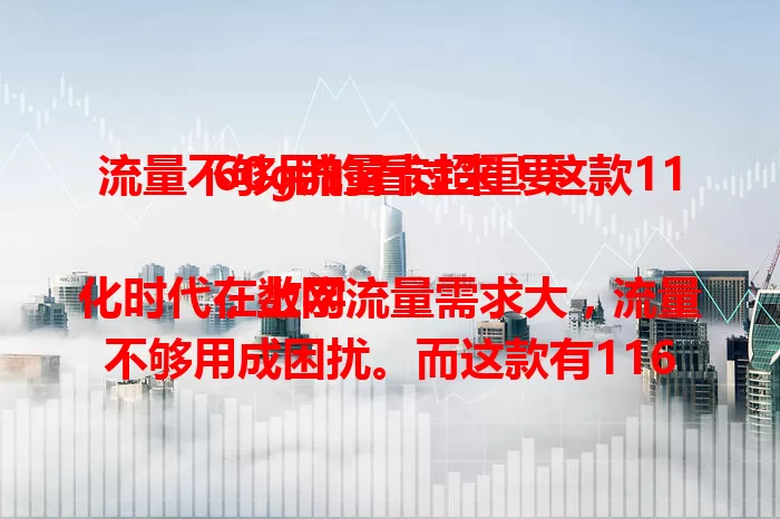 流量不够用的看过来！这款1160g流量卡超重要

在数字化时代，上网流量需求大，流量不够用成困扰。而这款有1160g超大流量的卡就很关键，能满足多场景上网。办公、追剧、玩游戏都不愁，告别流量焦虑，实现网络自由！
