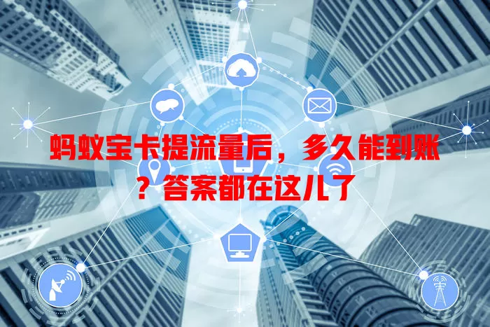 蚂蚁宝卡提流量后，多久能到账？答案都在这儿了