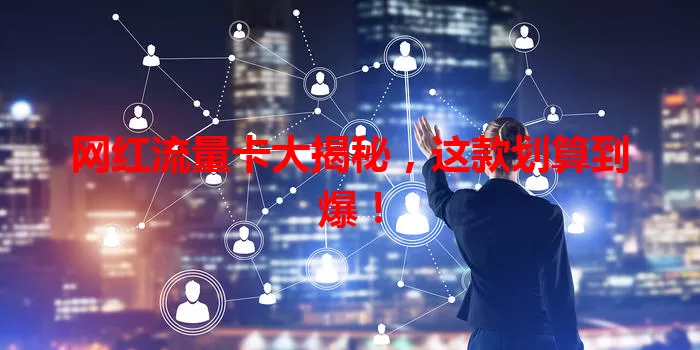 网红流量卡大揭秘，这款划算到爆！