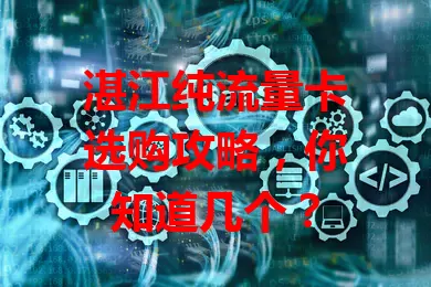 湛江纯流量卡选购攻略，你知道几个？