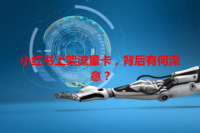 小红书上架流量卡，背后有何深意？