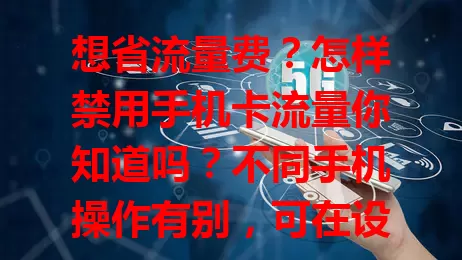 想省流量费？怎样禁用手机卡流量你知道吗？不同手机操作有别，可在设置找相关选项，还能设流量上限。双卡双待可单卡禁用，运营商官网及第三方软件也有此功能，禁用后再开即可，掌握方法轻松控流。
