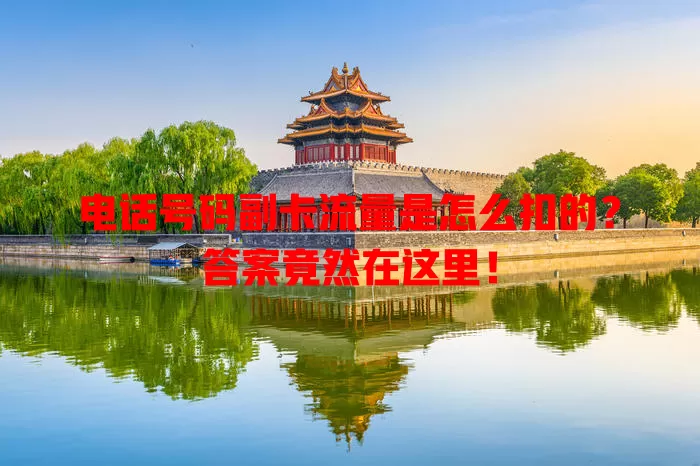 电话号码副卡流量是怎么扣的？答案竟然在这里！